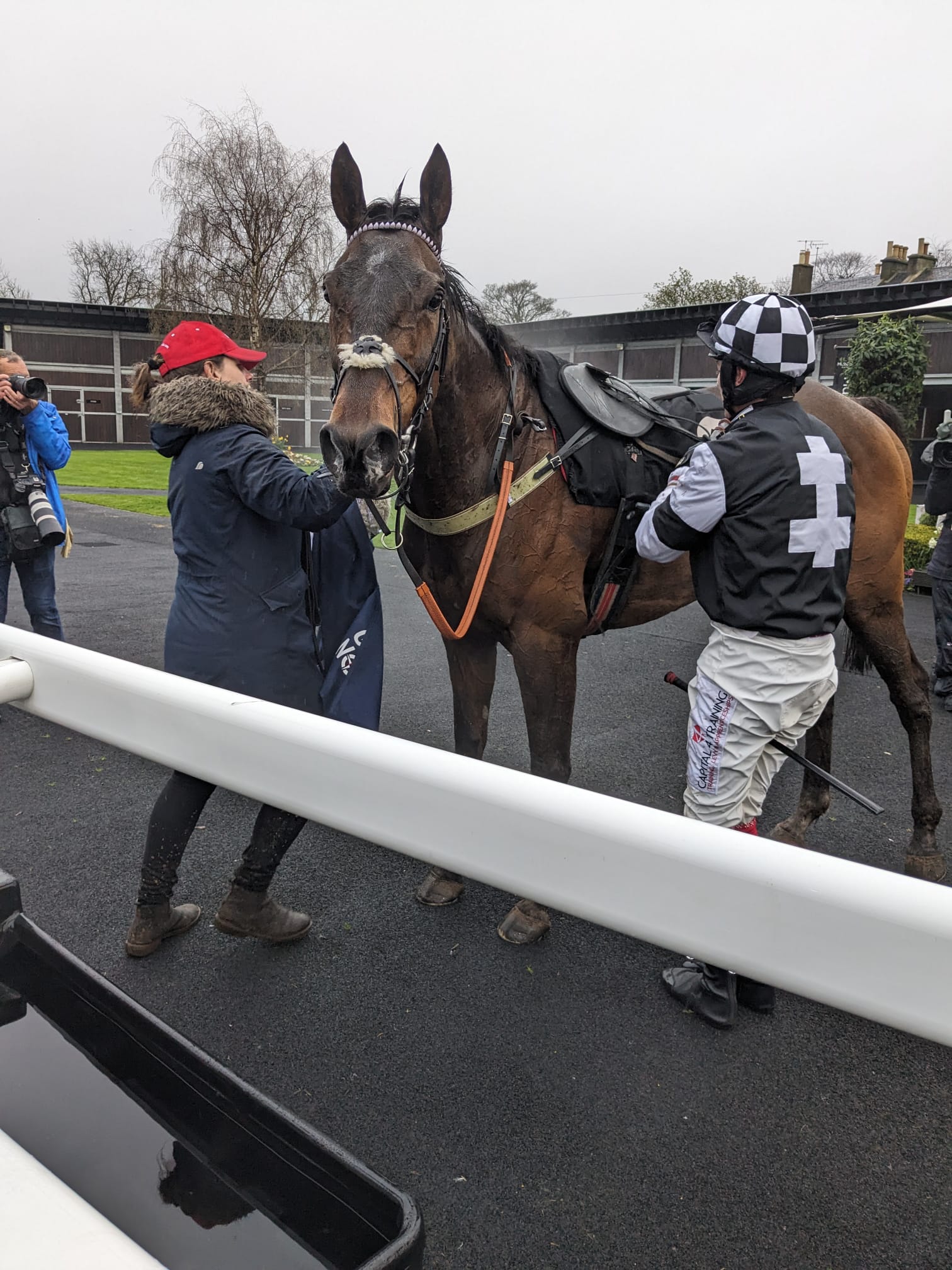 Laura with Velasco after his win!