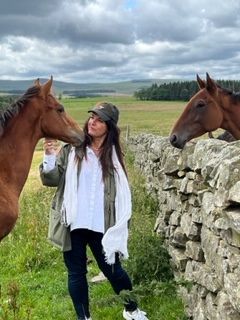 Samantha With Home Bred Foal