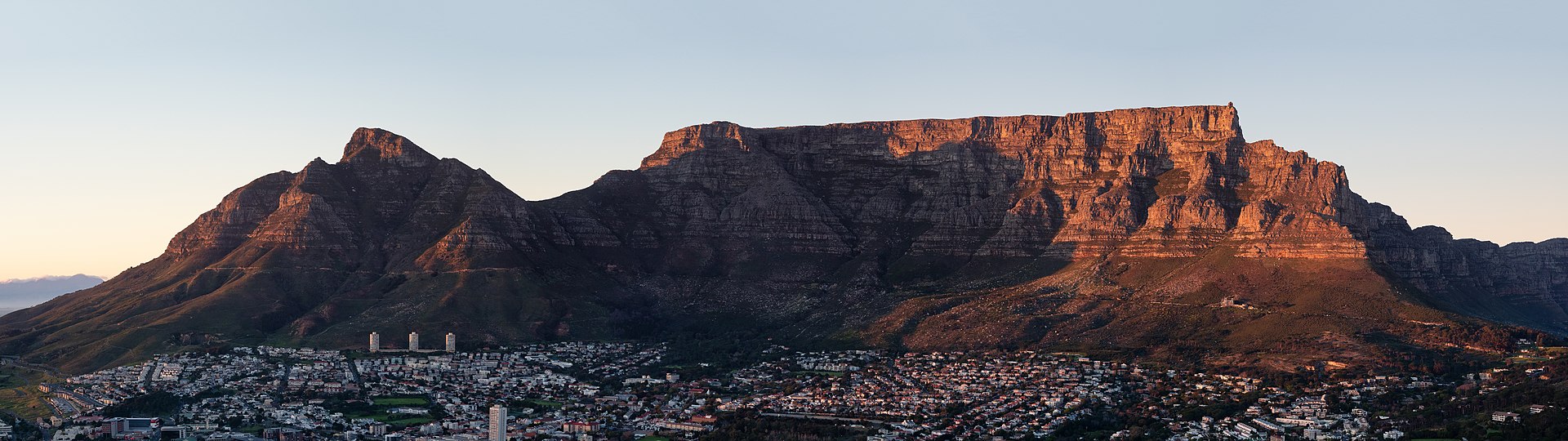 Table Mountain Overlooking Cape Town