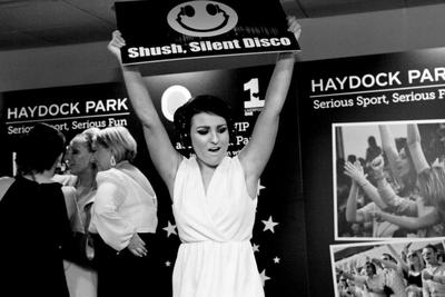 Haydock Park's famous Silent Disco